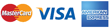 We accept the following credit cards.
